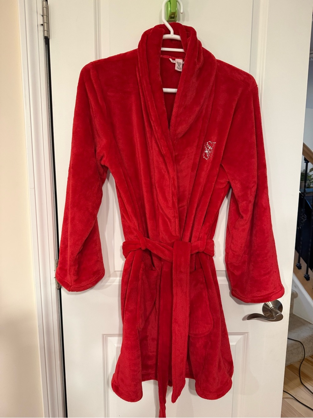 Victoria's Secret Cozy Plush Robe - red M/L